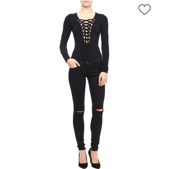 TIE UP BODYSUIT - Picture 2 of 4